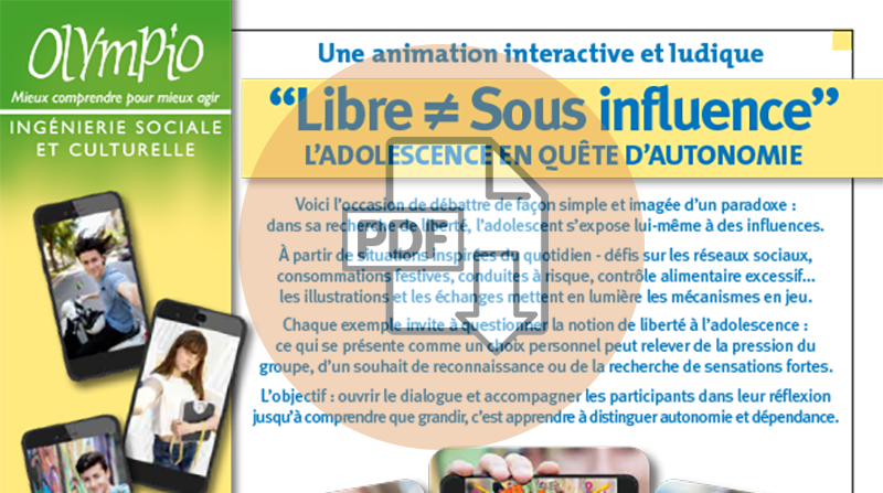 En quête d'autonomie "Libre ≠ Sous influence"