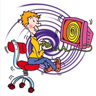 “Virtuel addict” (Accros aux écrans) 